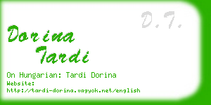 dorina tardi business card